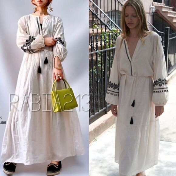 ZARA BOHO EMBROIDERED SHIRT DRESS‎ - Picture 2 of 13